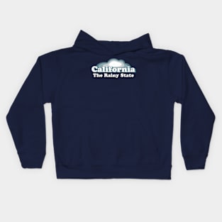 California Rainy State Vintage 2022 - 2023 Atmospheric Storm Rain Snow Floods Kids Hoodie